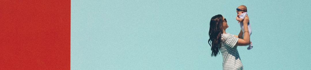 Mom with child in her arms