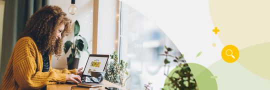 Person looking at mySugr blog website on their laptop