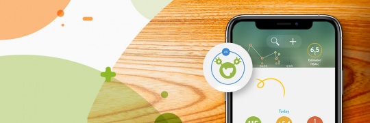 mySugr App showing point system