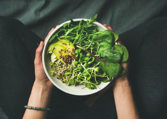 Green salad in a bowl